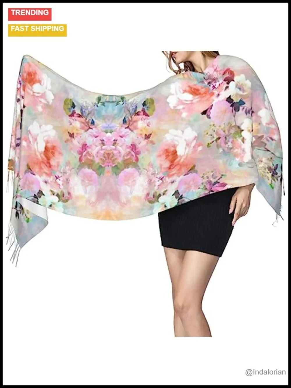 SLEHAGU Women's Pashmina Shawl Wrap Scarf Winter Wedding Bridal Large